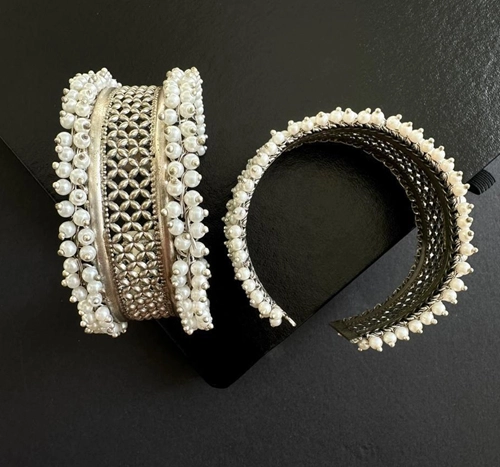 nazaara jewels german silver adjustable bracelet
