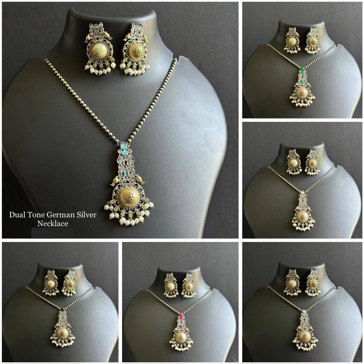 Dual-Tone-German-Sliver-Necklace