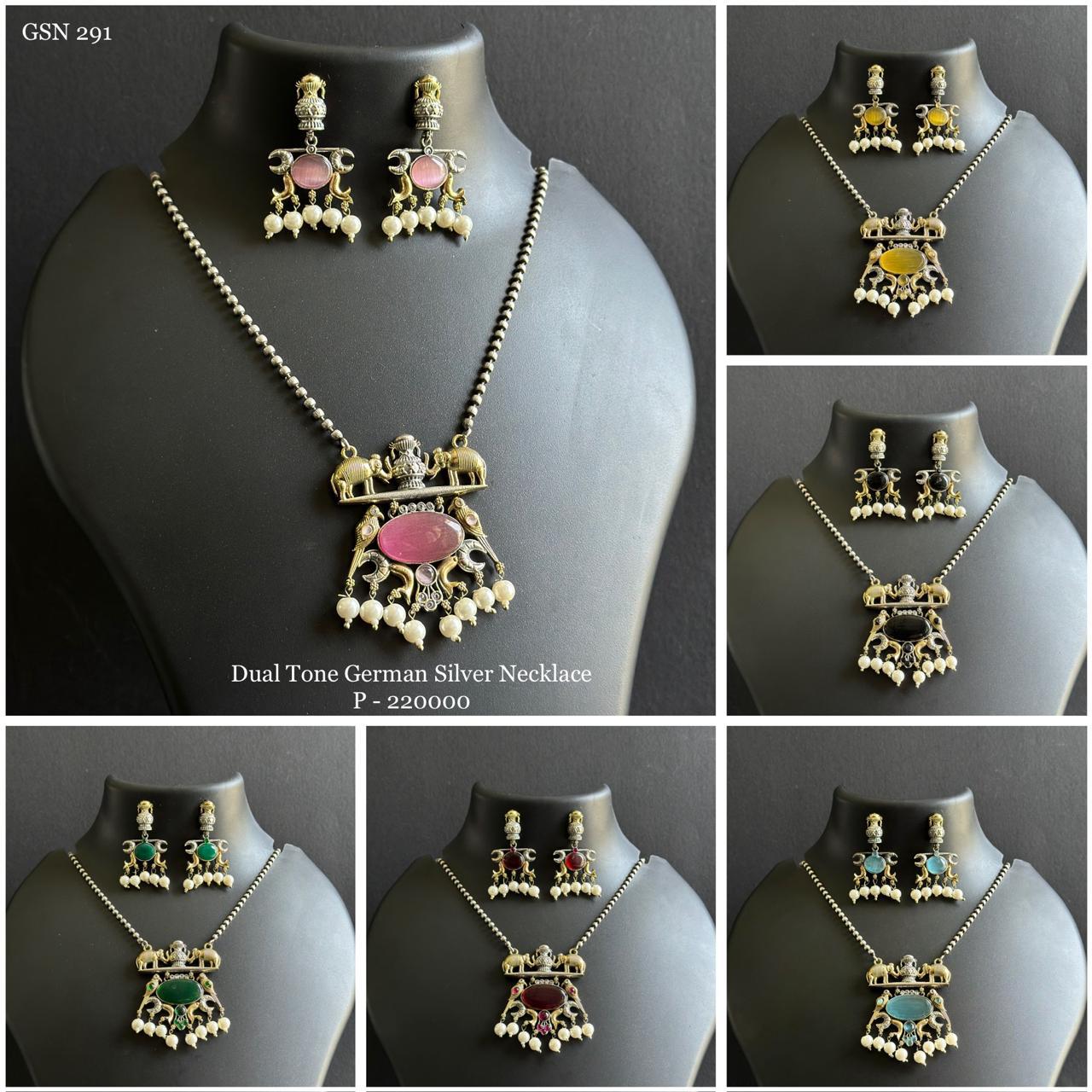 dual-tone-german-sliver-necklace