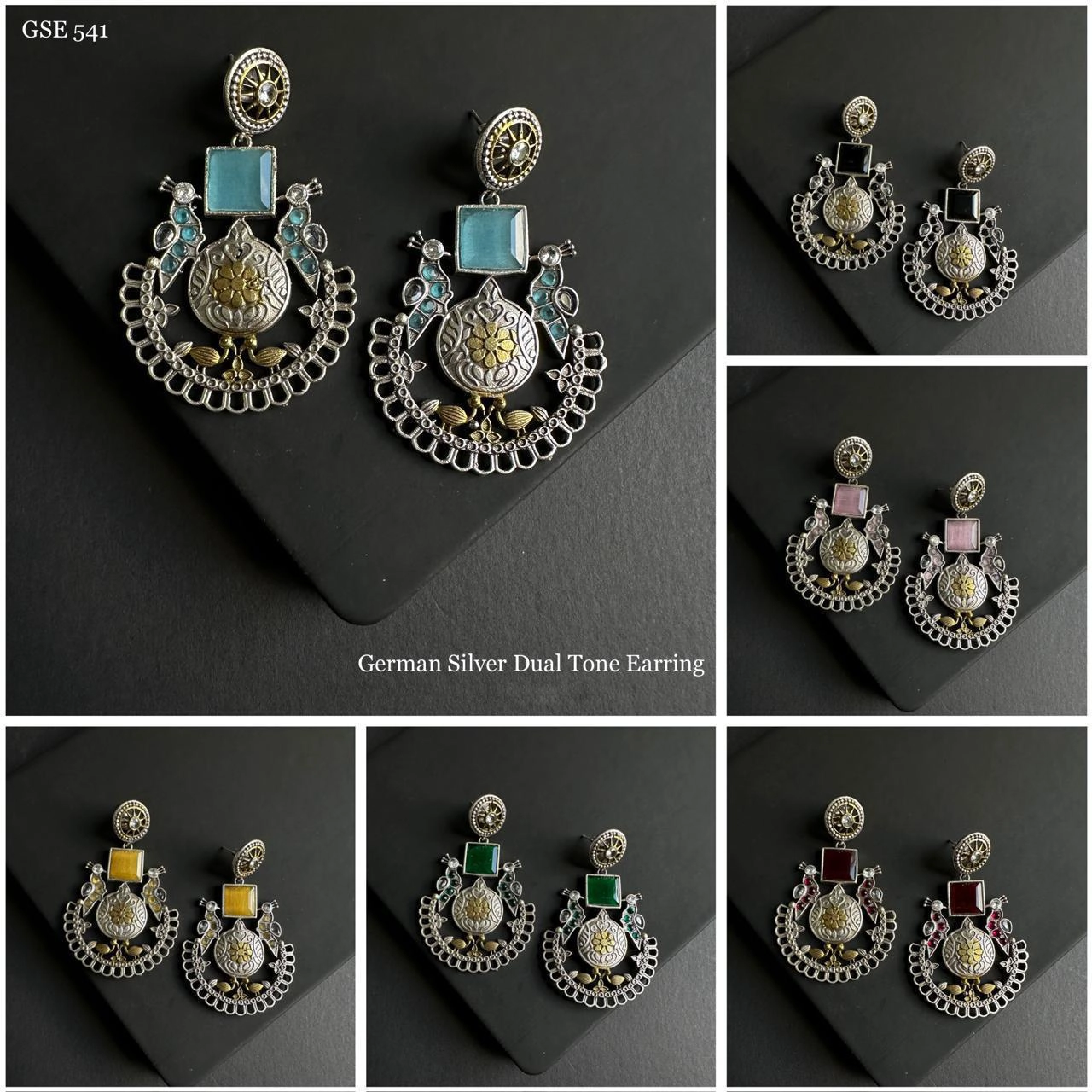 german-sliver-dual-tone-earring