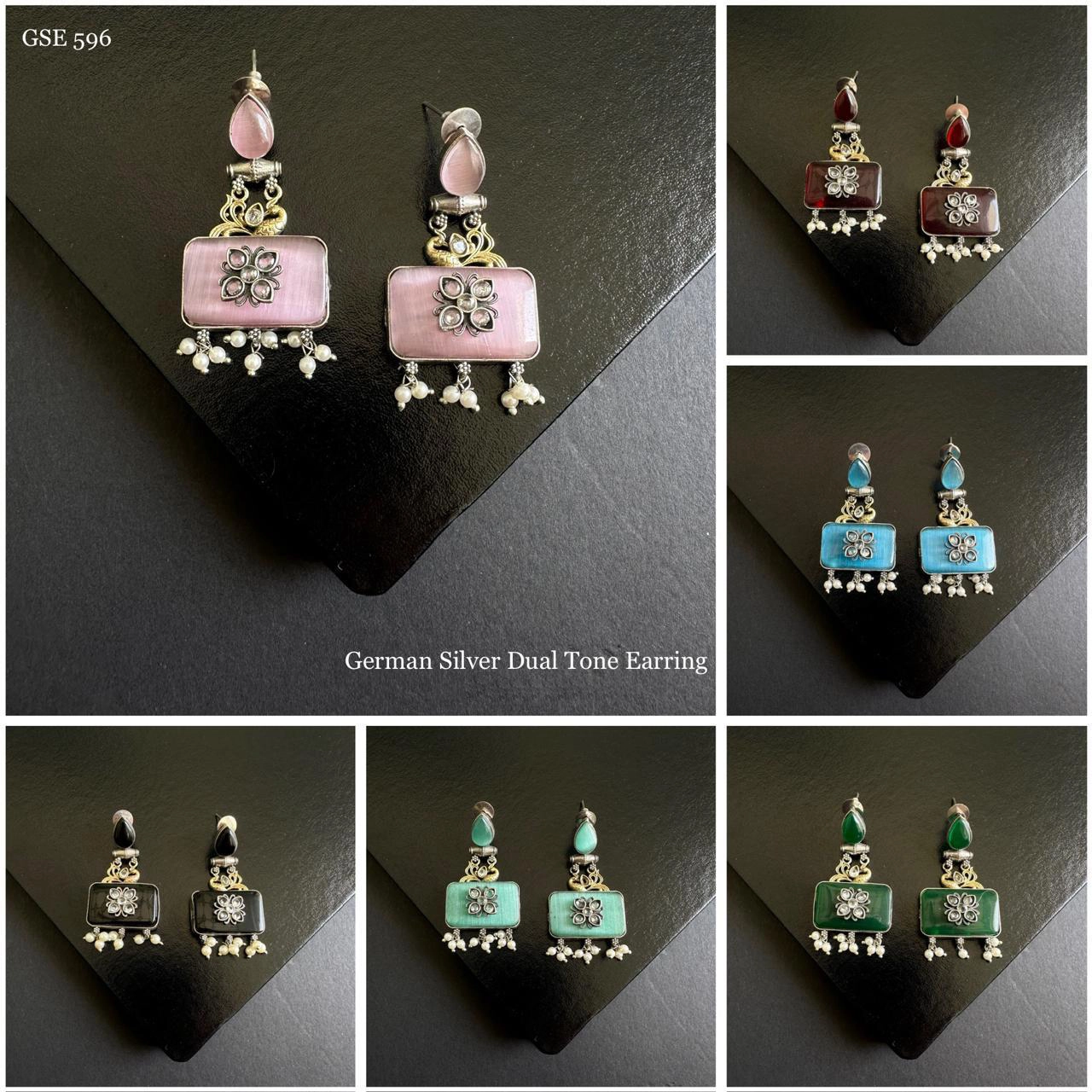german-sliver-dual-tone-earring