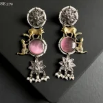 german-sliver-dual-tone-earring