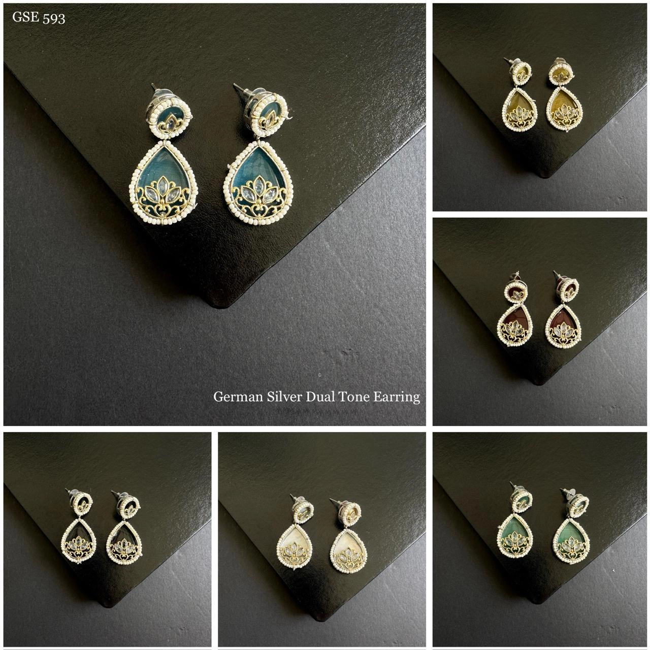 german-sliver-dual-tone-earring