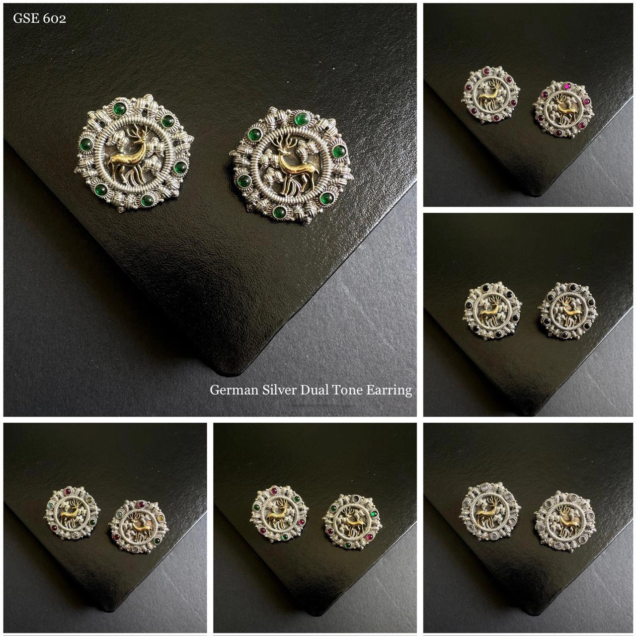 german-sliver-dual-tone-earring