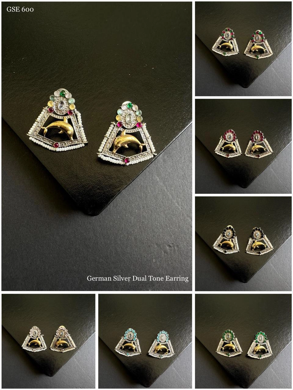 german-sliver-dual-tone-earring